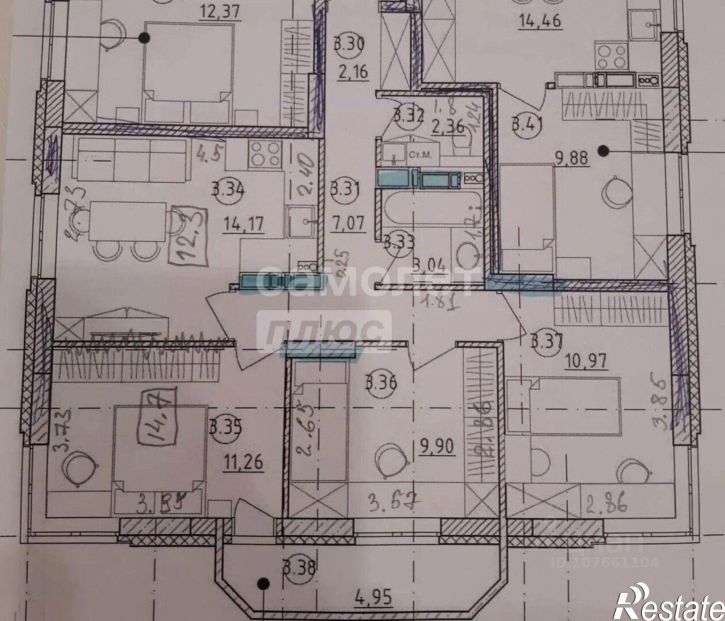 3-комн квартира ул М.И. Неделина, 4Г,  д. 4Г