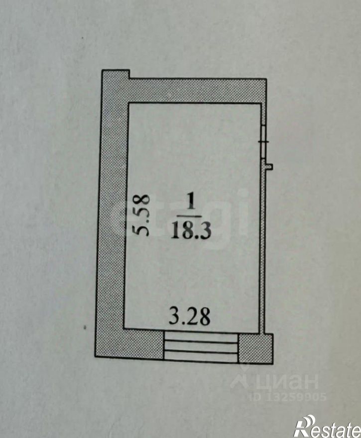 1-комн квартира мкр 15-й, 1/2,  д. 1/2