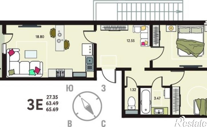2-комн квартира улица Механизаторов, 15а вл3,  д. 15а вл3