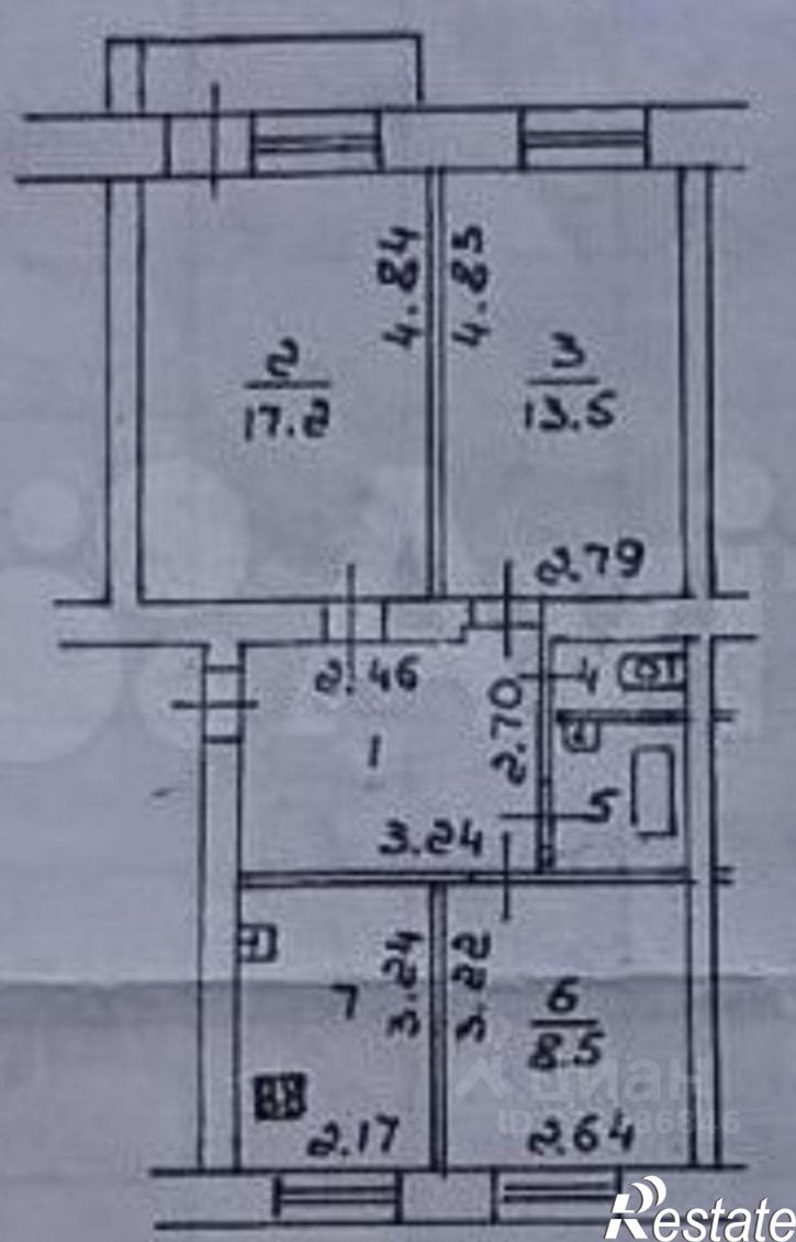 3-комн квартира ул Пришвина, 3,  д. 3