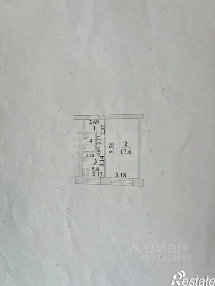 1-комн квартира ул Юных Натуралистов, 14,  д. 14
