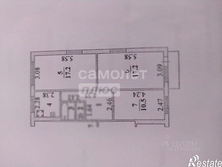 3-комн квартира ул Космонавтов, 49/5,  д. 49/5