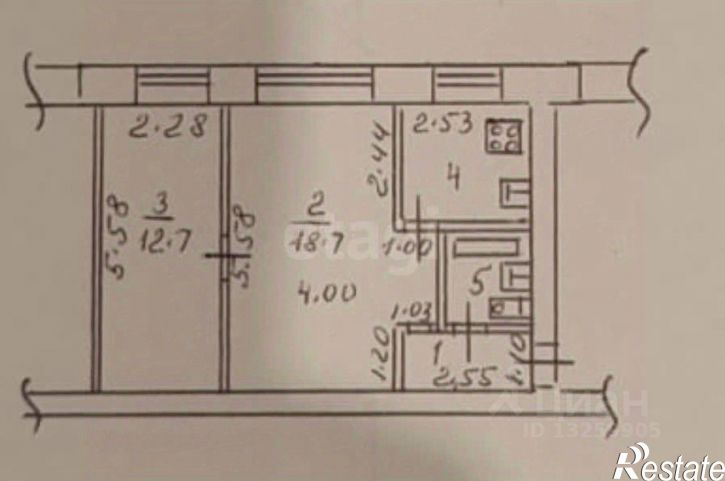 2-комн квартира ул Крайняя, 2,  д. 2