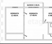 2-комн, 46кв м, этаж 4/5 пр-кт Мира, 14