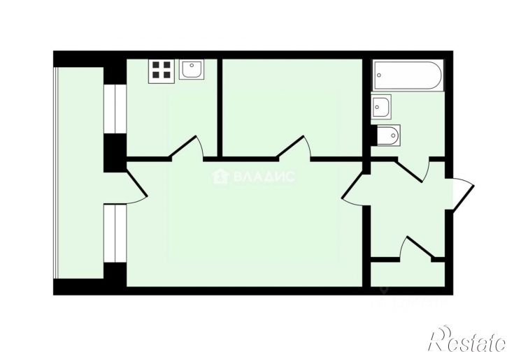 1-комн квартира ул Им. Фридриха Энгельса, 3/1,  д. 3/1