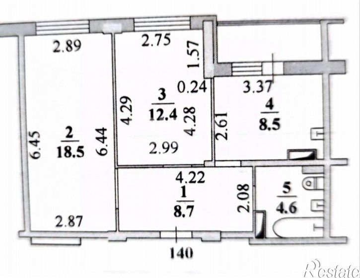 2-комн квартира ул Бехтеева С.С., 5,  д. 5