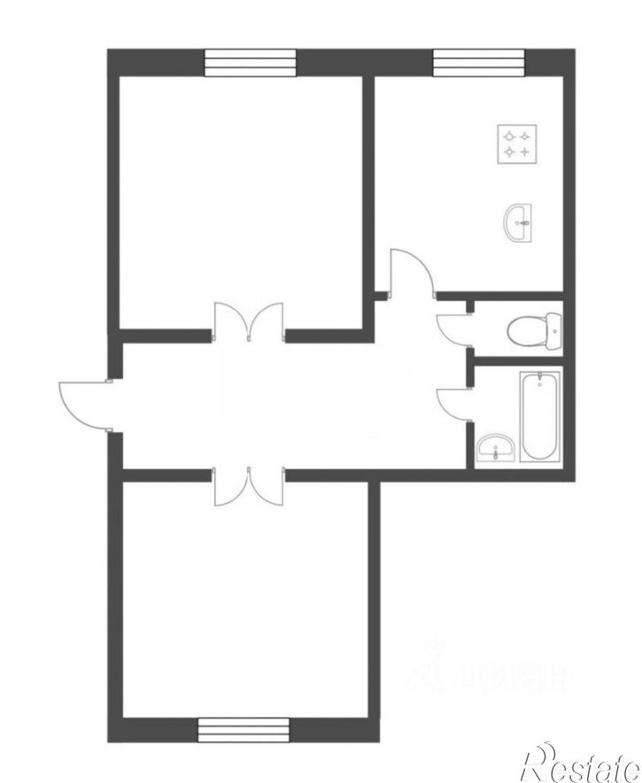 2-комн квартира ул Имени Н.К. Крупской, 5,  д. 5