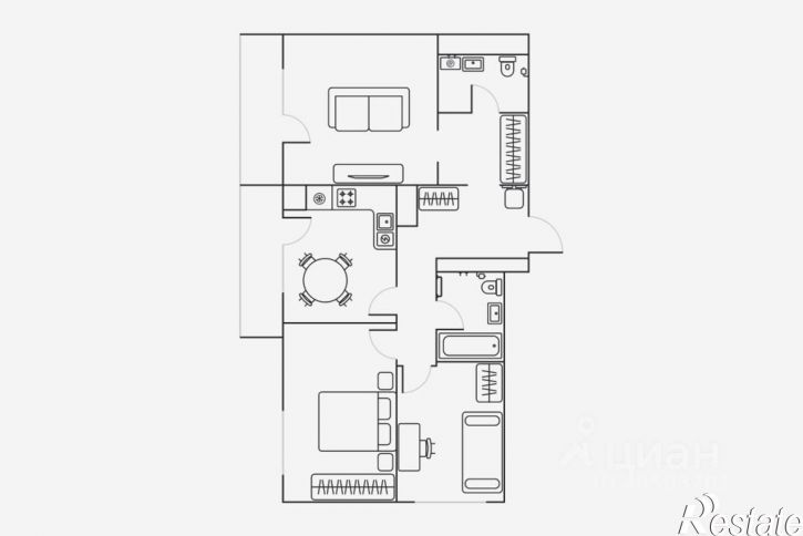 3-комн квартира ул М.И. Неделина, 4Г,  д. 4Г
