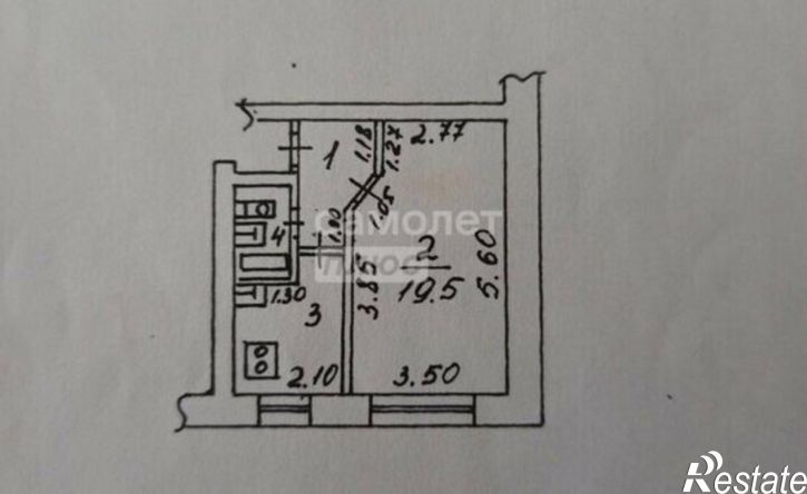 1-комн квартира ул Дзержинского, 7,  д. 7