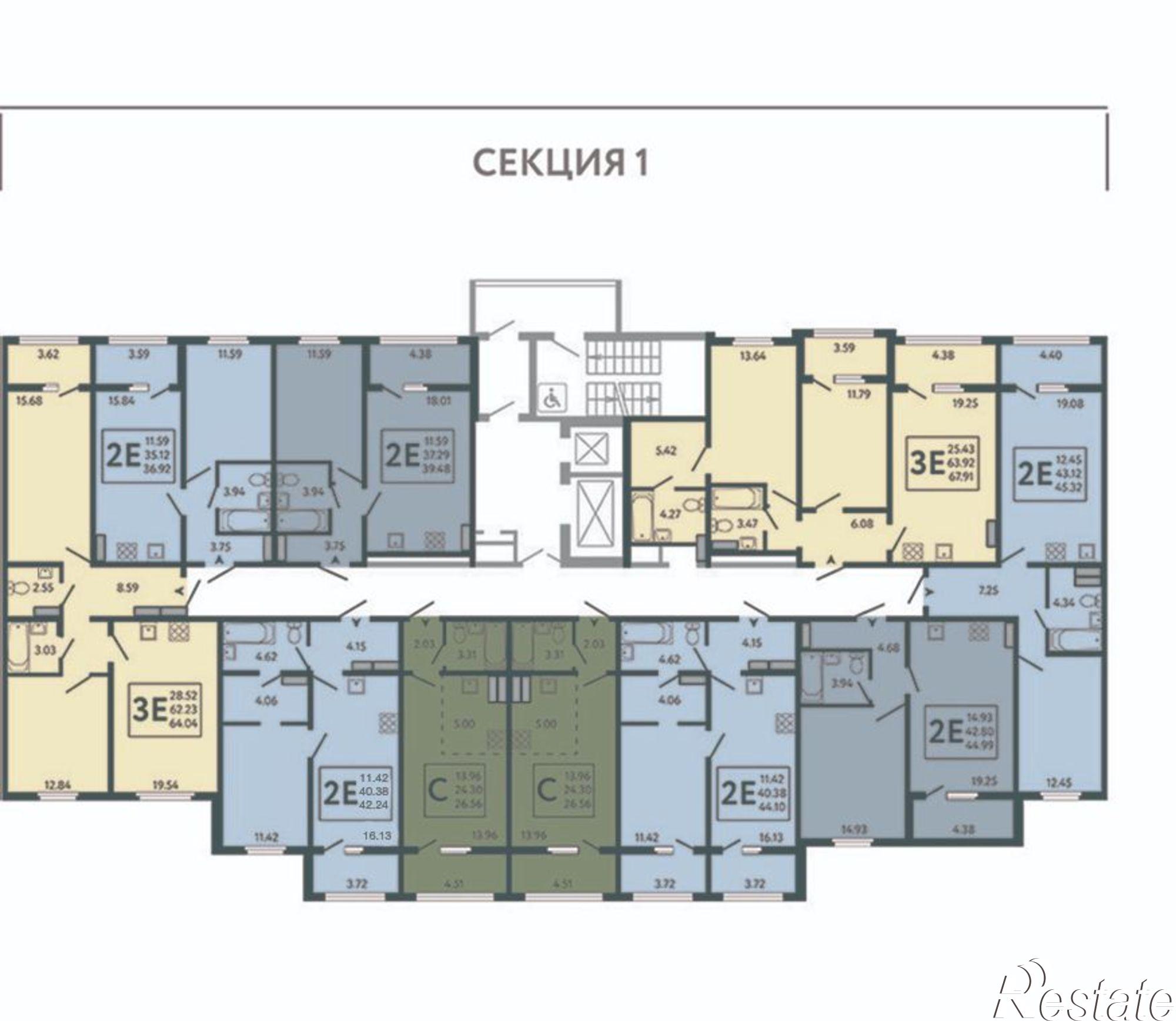 Купить квартиру за 7 843 600 рублей на ул Перова, 2Е