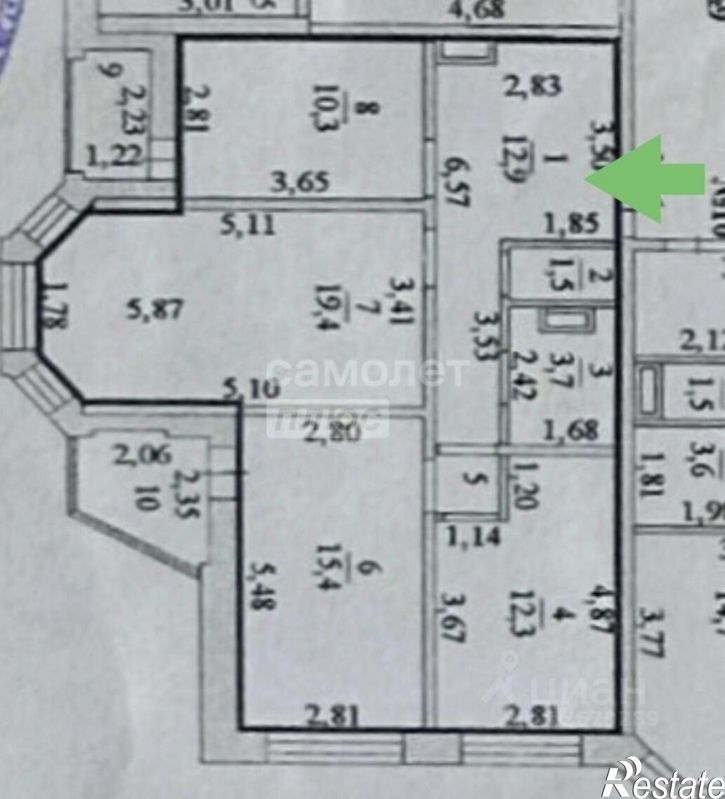 3-комн квартира ул Свиридова И.В., 12,  д. 12