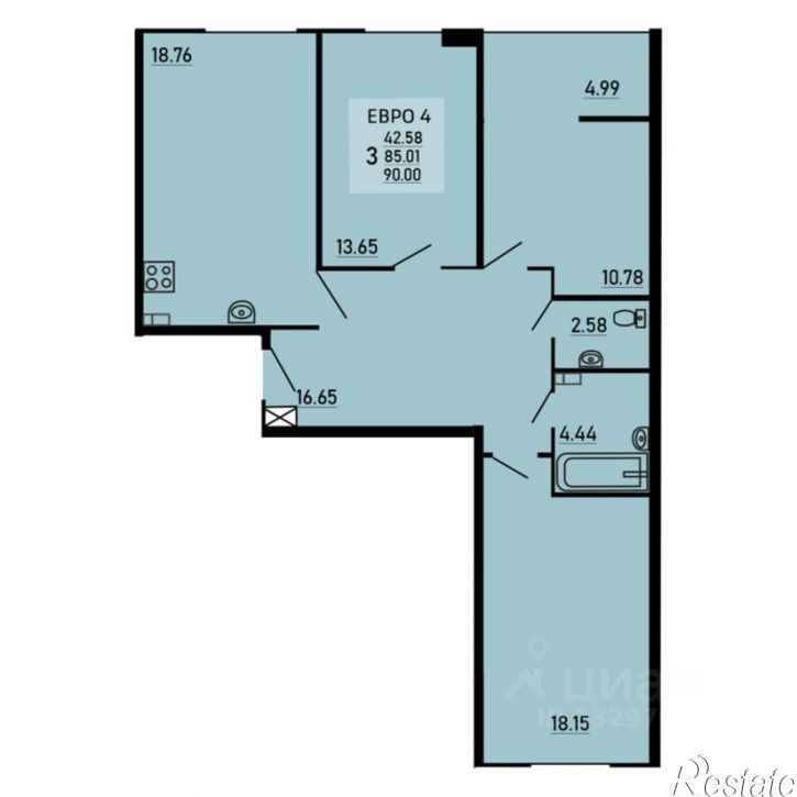 3-комн квартира в новом доме ул Студеновская, 23б,  д. 23б