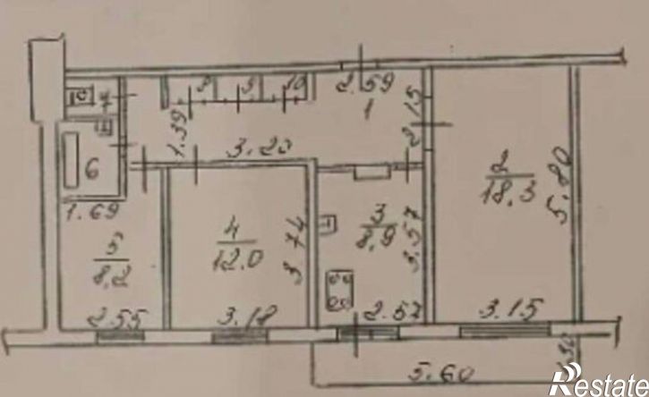 3-комн квартира ул М.Горького, 13,  д. 13