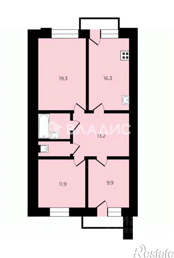 3-комн квартира ул М.И. Неделина, 14А,  д. 14А