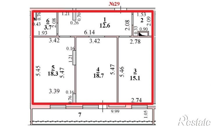 2-комн квартира Нижняя Логовая улица, д.11