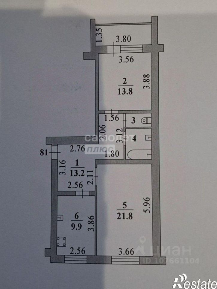 2-комн квартира ул Им. Мичурина, 22а,  д. 22а