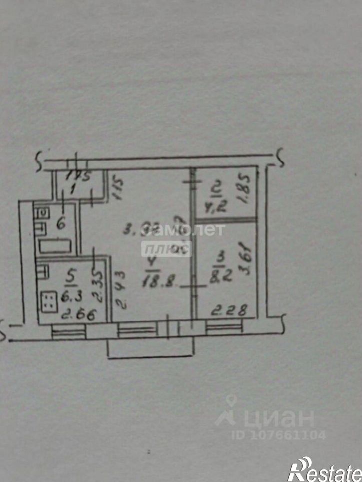 2-комн квартира ул Валентины Терешковой, 10/1,  д. 10/1