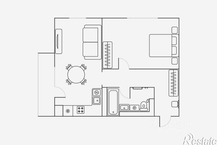 2-комн квартира ул М.И. Неделина, 4Г,  д. 4Г