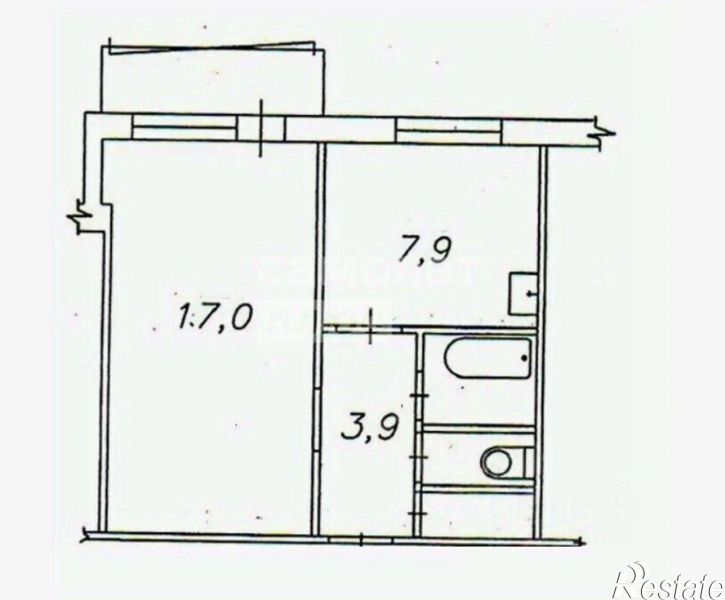 1-комн квартира улица Меркулова, 49,  д. 49