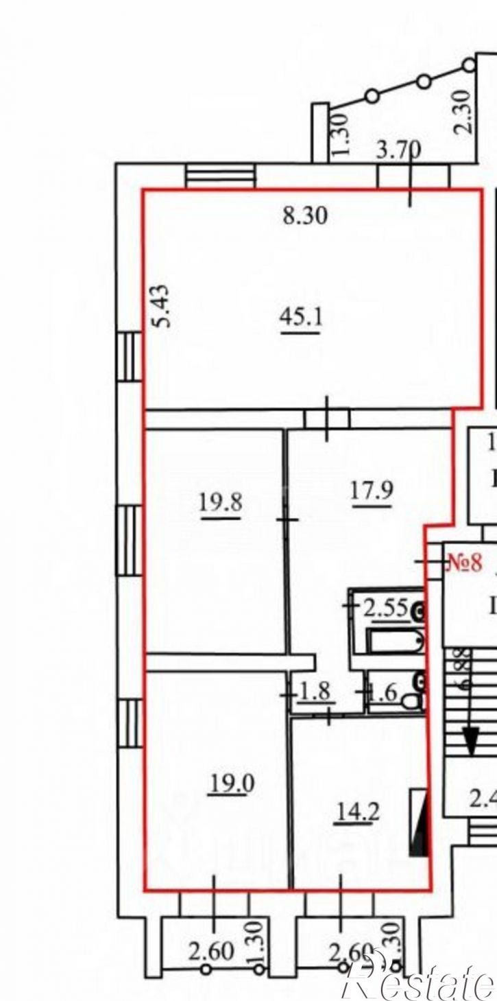 5-комн квартира улица Балмочных, 32,  д. 32