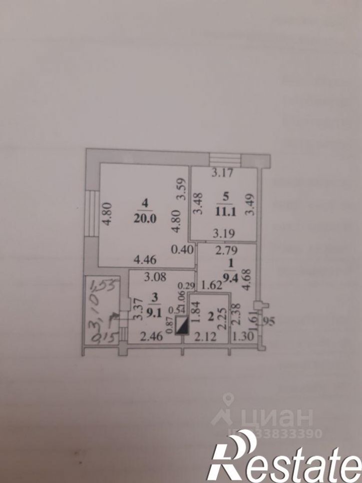 2-комн квартира улица Хренникова, 3,  д. 3