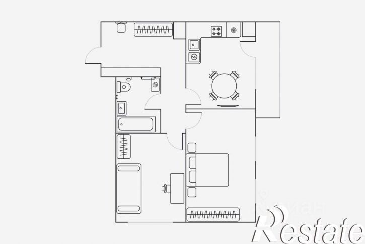 2-комн квартира улица Неделина, 4Д,  д. 4Д