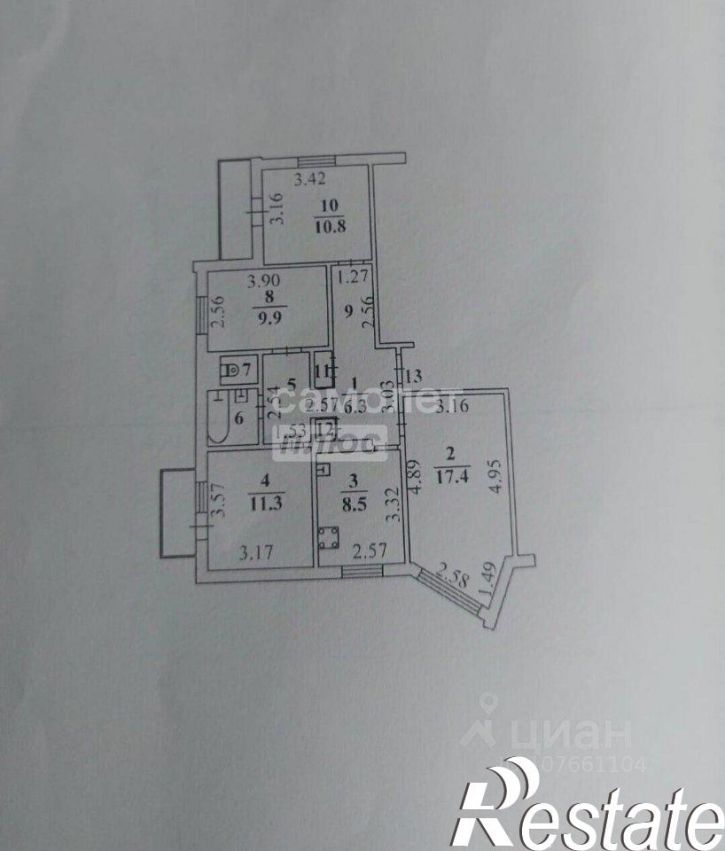4-комн квартира улица Яна Берзина, 6,  д. 6