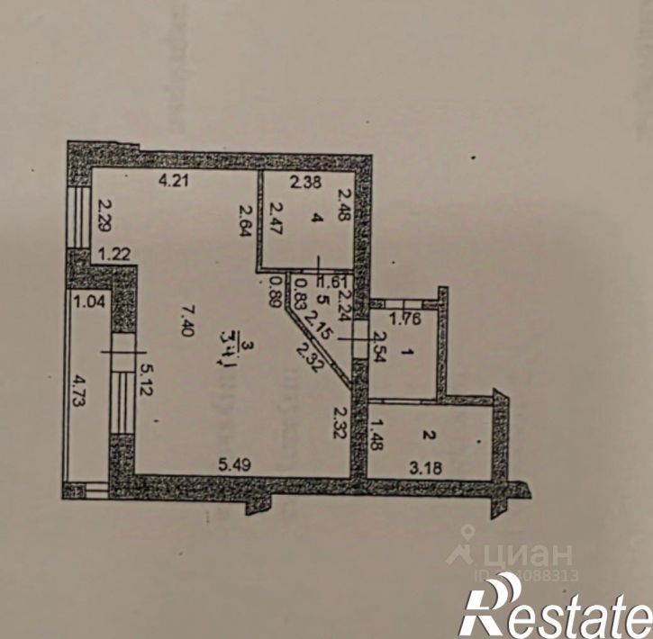 1-комн квартира улица Космонавтов, 39/5,  д. 39/5
