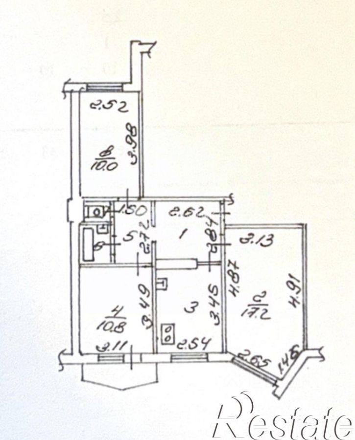 3-комн квартира Московская улица, 9,  д. 9