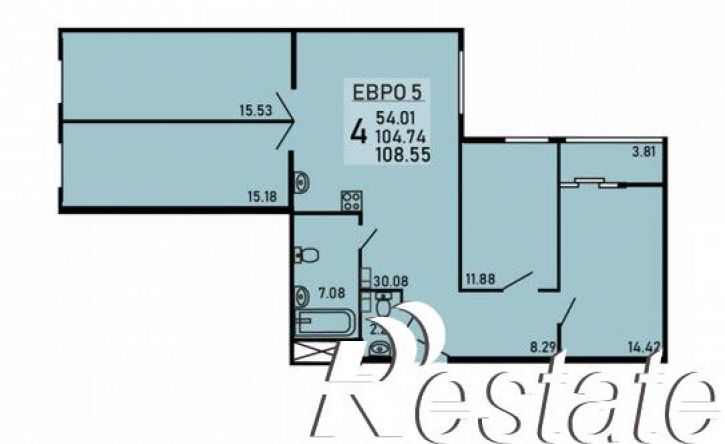 4-комн квартира Студёновская улица, 23Б,  д. 23Б