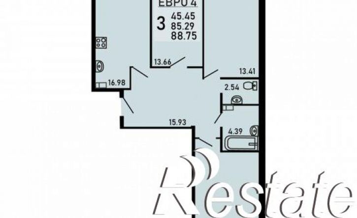 3-комн квартира Студёновская улица, 23Б,  д. 23Б
